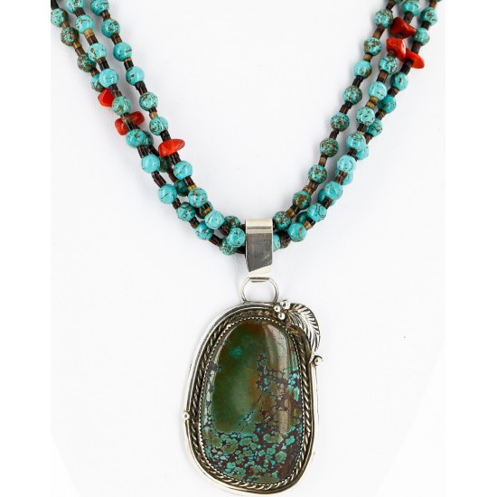 .925 Sterling Silver Handmade Certified Authentic Navajo Natural Turquoise Coral Native American Necklace 14984-15777 All Products 14984-15777 14984-15777 (by LomaSiiva) .925 Sterling Silver Handmade Certified Authentic Navajo Natural Turquoise Coral Native American Necklace 14984-15777 All Products 14984-15777 14984-15777 (by LomaSiiva)