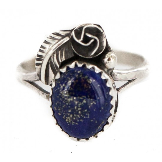 Handmade Certified Authentic Navajo .925 Sterling Silver Natural Lapis Native American Ring 26212-2 All Products NB160603172329 26212-2 (by LomaSiiva) Handmade Certified Authentic Navajo .925 Sterling Silver Natural Lapis Native American Ring 26212-2 All Products NB160603172329 26212-2 (by LomaSiiva)