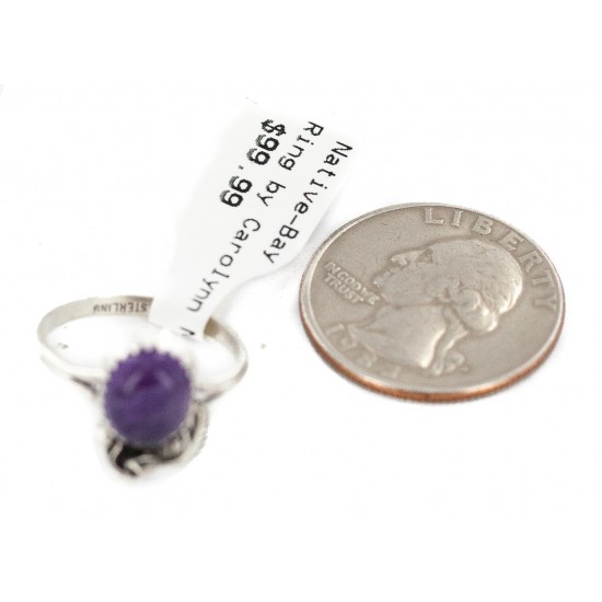 Handmade Certified Authentic Navajo .925 Sterling Silver Natural Amethyst Native American Ring 26212-3 All Products NB160603175523 26212-3 (by LomaSiiva) Handmade Certified Authentic Navajo .925 Sterling Silver Natural Amethyst Native American Ring 26212-3 All Products NB160603175523 26212-3 (by LomaSiiva)