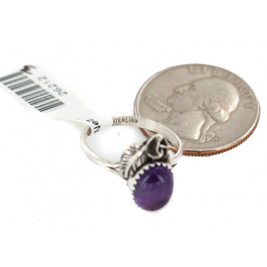 Handmade Certified Authentic Navajo .925 Sterling Silver Natural Amethyst Native American Ring 26212-3 All Products NB160603175523 26212-3 (by LomaSiiva) Handmade Certified Authentic Navajo .925 Sterling Silver Natural Amethyst Native American Ring 26212-3 All Products NB160603175523 26212-3 (by LomaSiiva)