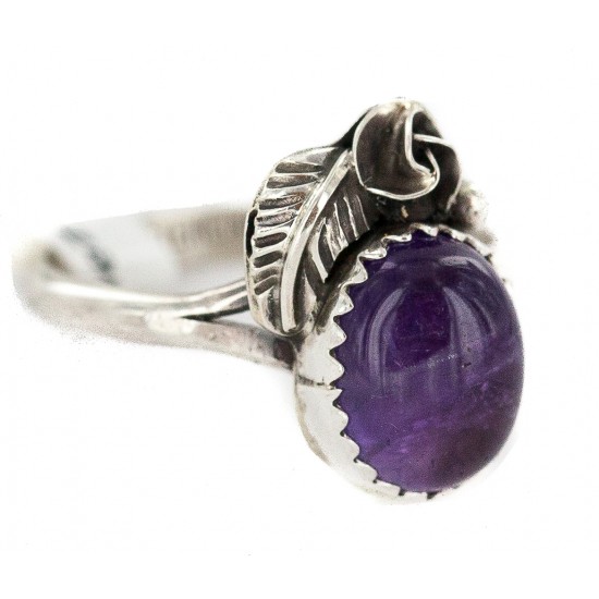 Handmade Certified Authentic Navajo .925 Sterling Silver Natural Amethyst Native American Ring 26212-3 All Products NB160603175523 26212-3 (by LomaSiiva) Handmade Certified Authentic Navajo .925 Sterling Silver Natural Amethyst Native American Ring 26212-3 All Products NB160603175523 26212-3 (by LomaSiiva)