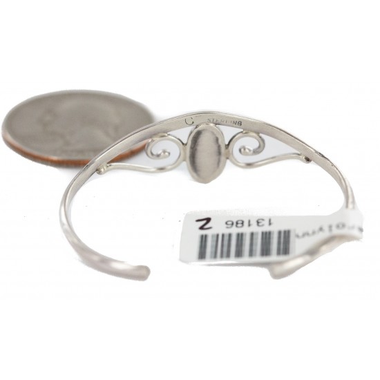 Handmade Certified Authentic Navajo .925 Sterling Silver Blue Opal Native American Baby Bracelet 13186-2 All Products NB160602223116 13186-2 (by LomaSiiva) Handmade Certified Authentic Navajo .925 Sterling Silver Blue Opal Native American Baby Bracelet 13186-2 All Products NB160602223116 13186-2 (by LomaSiiva)