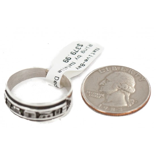 .925 Sterling Silver Certified Authentic Hopi Story Teller Native American Ring Size 12 18306 All Products NB160603001435 18306 (by LomaSiiva) .925 Sterling Silver Certified Authentic Hopi Story Teller Native American Ring Size 12 18306 All Products NB160603001435 18306 (by LomaSiiva)