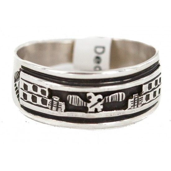 .925 Sterling Silver Certified Authentic Hopi Native American Ring Size 10 18310-2 All Products NB160603014620 18310-2 (by LomaSiiva) .925 Sterling Silver Certified Authentic Hopi Native American Ring Size 10 18310-2 All Products NB160603014620 18310-2 (by LomaSiiva)