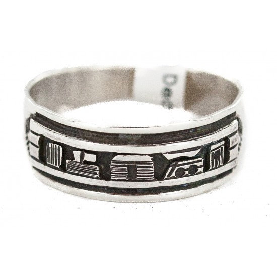 .925 Sterling Silver Certified Authentic Hopi Story Teller Native American Ring Size 13 18306-1 All Products NB160603012233 18306-1 (by LomaSiiva) .925 Sterling Silver Certified Authentic Hopi Story Teller Native American Ring Size 13 18306-1 All Products NB160603012233 18306-1 (by LomaSiiva)