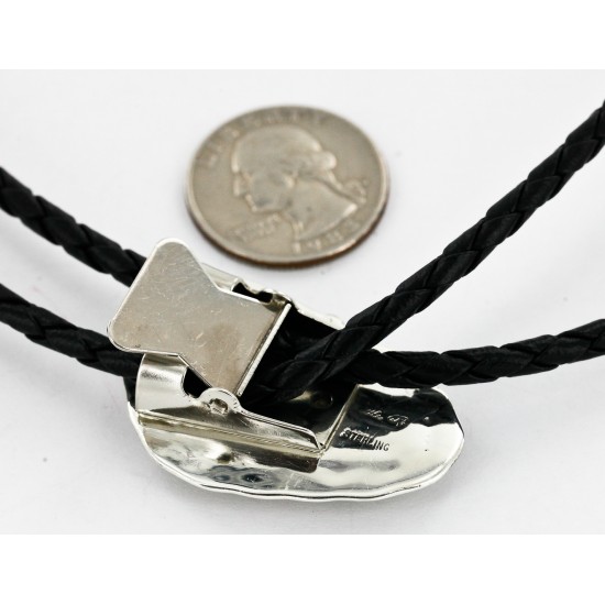 Handmade Certified Authentic Navajo .925 Sterling Silver Inlaid Natural Turquoise Jasper Native American Bolo Tie 24406-2 All Products 24406-2 24406-2 (by LomaSiiva) Handmade Certified Authentic Navajo .925 Sterling Silver Inlaid Natural Turquoise Jasper Native American Bolo Tie 24406-2 All Products 24406-2 24406-2 (by LomaSiiva)