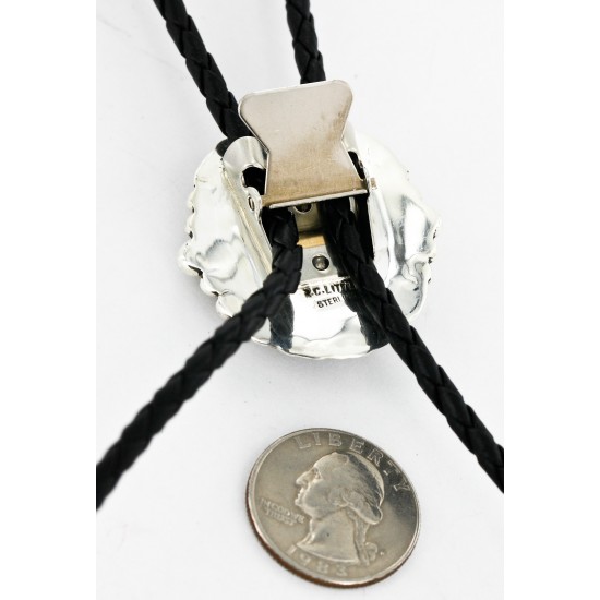 Handmade Certified Authentic Navajo .925 Sterling Silver Natural Black Onyx Native American Bolo Tie 24407-4 All Products 24407-4 24407-4 (by LomaSiiva) Handmade Certified Authentic Navajo .925 Sterling Silver Natural Black Onyx Native American Bolo Tie 24407-4 All Products 24407-4 24407-4 (by LomaSiiva)