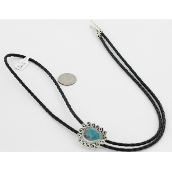 Handmade Certified Authentic Navajo .925 Sterling Silver Natural Turquoise Native American Bolo Tie 24406-3 All Products 24406-3 24406-3 (by LomaSiiva) Handmade Certified Authentic Navajo .925 Sterling Silver Natural Turquoise Native American Bolo Tie 24406-3 All Products 24406-3 24406-3 (by LomaSiiva)