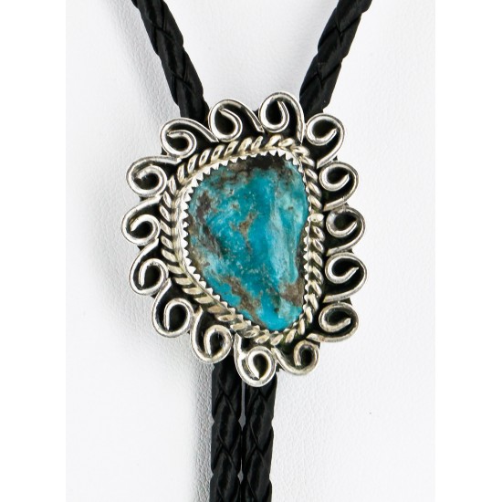 Handmade Certified Authentic Navajo .925 Sterling Silver Natural Turquoise Native American Bolo Tie 24406-3 All Products 24406-3 24406-3 (by LomaSiiva) Handmade Certified Authentic Navajo .925 Sterling Silver Natural Turquoise Native American Bolo Tie 24406-3 All Products 24406-3 24406-3 (by LomaSiiva)