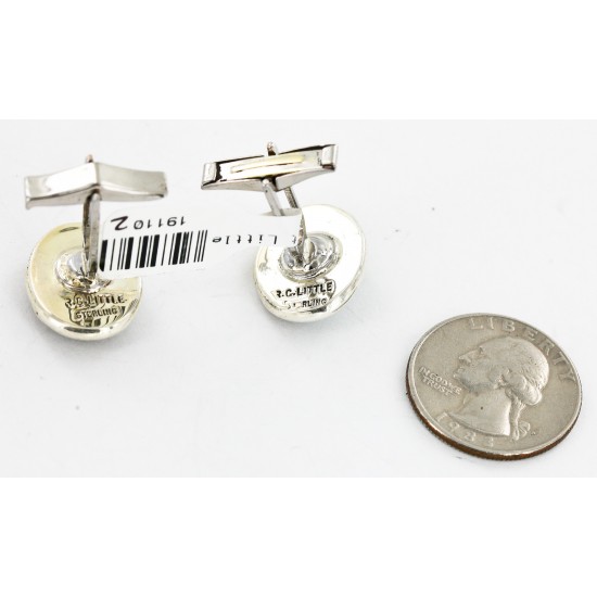 Handmade Certified Authentic Navajo .925 Sterling Silver Natural Turquoise Native American Cuff Links 19110-2 Cufflinks 19110-2 19110-2 (by LomaSiiva) Handmade Certified Authentic Navajo .925 Sterling Silver Natural Turquoise Native American Cuff Links 19110-2 Cufflinks 19110-2 19110-2 (by LomaSiiva)