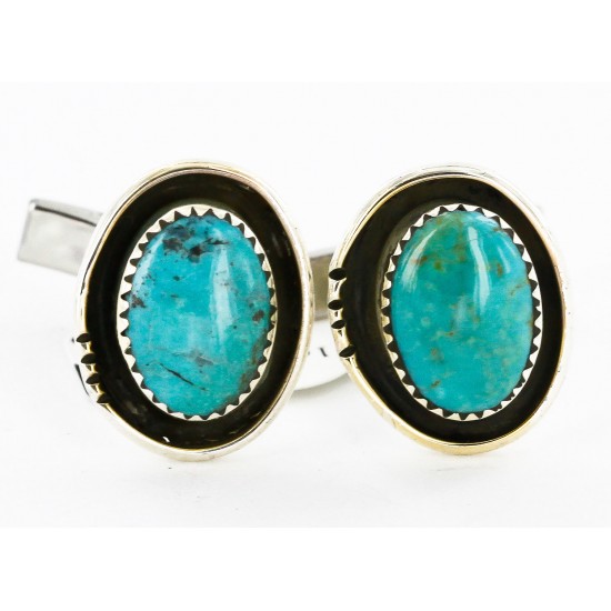 Handmade Certified Authentic Navajo .925 Sterling Silver Natural Turquoise Native American Cuff Links 19110-3 Cufflinks 19110-3 19110-3 (by LomaSiiva) Handmade Certified Authentic Navajo .925 Sterling Silver Natural Turquoise Native American Cuff Links 19110-3 Cufflinks 19110-3 19110-3 (by LomaSiiva)