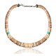 .925 Sterling Silver Certified Authentic Navajo Native American 1 strand Natural Turquoise Graduated Melon Shell Necklace 35118 .925 Sterling Silver Certified Authentic Navajo Native American 1 strand Natural Turquoise Graduated Melon Shell Necklace 35118