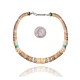 .925 Sterling Silver Certified Authentic Navajo Native American 1 strand Natural Turquoise Graduated Melon Shell Necklace 35118 .925 Sterling Silver Certified Authentic Navajo Native American 1 strand Natural Turquoise Graduated Melon Shell Necklace 35118