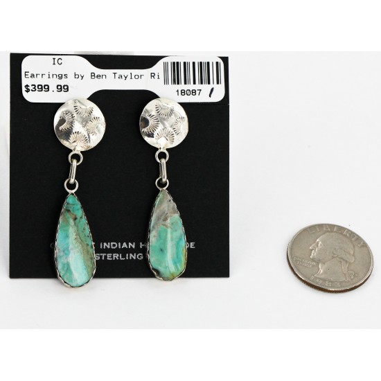 Certified Authentic Handmade Navajo .925 Sterling Silver Dangle Native American Earrings Natural Turquoise 18087-1-2 All Products 18087-1-2 18087-1-2 (by LomaSiiva) Certified Authentic Handmade Navajo .925 Sterling Silver Dangle Native American Earrings Natural Turquoise 18087-1-2 All Products 18087-1-2 18087-1-2 (by LomaSiiva)