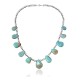 .925 Sterling Silver Certified Authentic Navajo Native American Natural Turquoise Necklace 35154 .925 Sterling Silver Certified Authentic Navajo Native American Natural Turquoise Necklace 35154