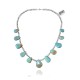 .925 Sterling Silver Certified Authentic Navajo Native American Natural Turquoise Necklace 35154 .925 Sterling Silver Certified Authentic Navajo Native American Natural Turquoise Necklace 35154