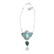 Flower Leaf .925 Sterling Silver Certified Authentic Navajo Native American Natural Turquoise Necklace 35175 Flower Leaf .925 Sterling Silver Certified Authentic Navajo Native American Natural Turquoise Necklace 35175