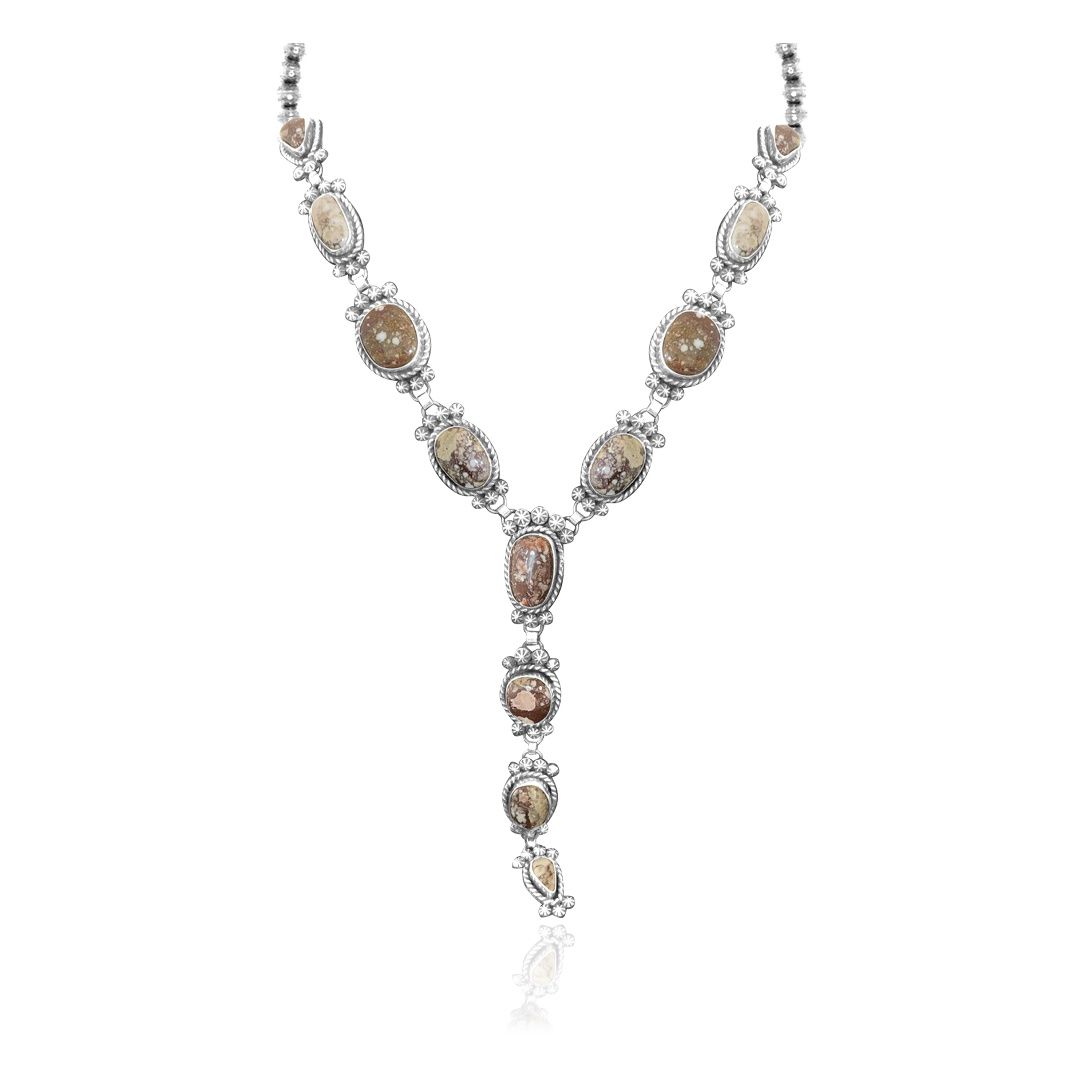 Elegant .925 Sterling Silver Certified Authentic Navajo Native American Natural Turquoise Necklace 35181 Elegant .925 Sterling Silver Certified Authentic Navajo Native American Natural Turquoise Necklace 35181