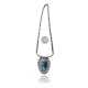 Sun .925 Sterling Silver Certified Authentic Navajo Native American Natural Turquoise Necklace 35196 Sun .925 Sterling Silver Certified Authentic Navajo Native American Natural Turquoise Necklace 35196