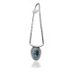 Sun .925 Sterling Silver Certified Authentic Navajo Native American Natural Turquoise Necklace 35196 Sun .925 Sterling Silver Certified Authentic Navajo Native American Natural Turquoise Necklace 35196