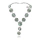 Elegant .925 Sterling Silver Certified Authentic Navajo Native American Natural Turquoise Necklace 35197 Elegant .925 Sterling Silver Certified Authentic Navajo Native American Natural Turquoise Necklace 35197