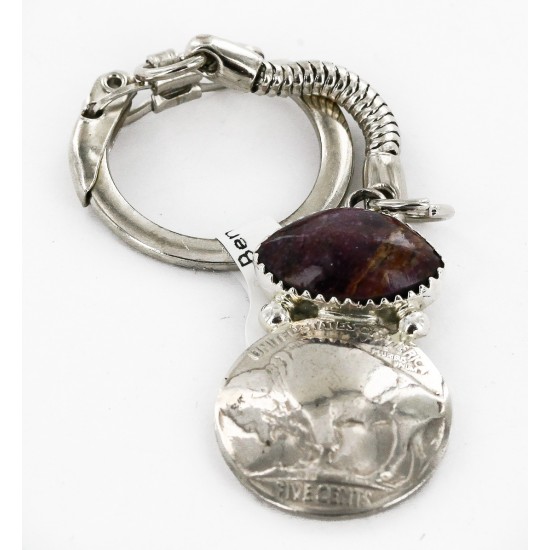 Vintage Style OLD Buffalo Coin Certified Authentic Navajo .925 Sterling Silver Natural Purple Spiny Oyster Native American Keychain 10336-5 All Products 10336-5 10336-5 (by LomaSiiva) Vintage Style OLD Buffalo Coin Certified Authentic Navajo .925 Sterling Silver Natural Purple Spiny Oyster Native American Keychain 10336-5 All Products 10336-5 10336-5 (by LomaSiiva)