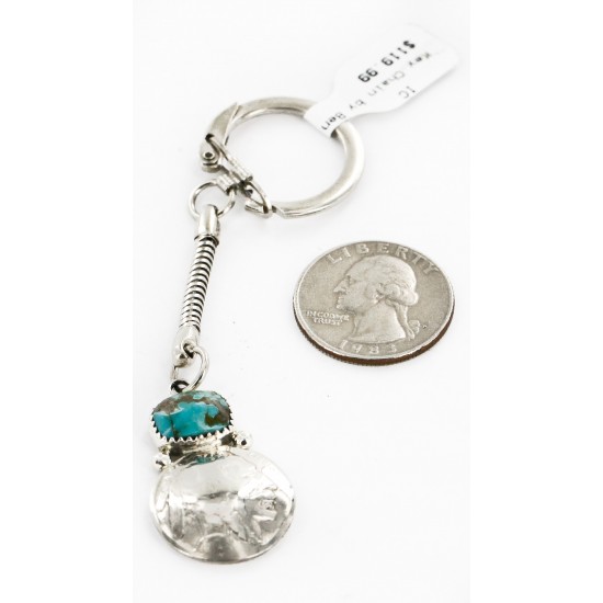 Vintage Style OLD Buffalo Coin Certified Authentic Navajo .925 Sterling Silver Natural Turquoise Native American Keychain 1 10336-1 All Products 10336-1 10336-1 (by LomaSiiva) Vintage Style OLD Buffalo Coin Certified Authentic Navajo .925 Sterling Silver Natural Turquoise Native American Keychain 1 10336-1 All Products 10336-1 10336-1 (by LomaSiiva)
