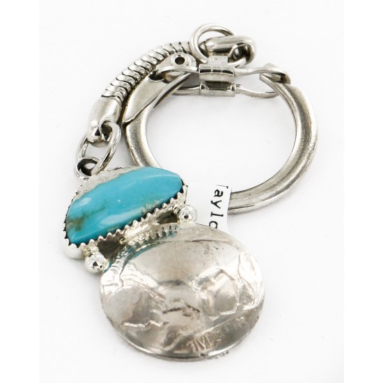Vintage Style OLD Buffalo Coin Certified Authentic Navajo .925 Sterling Silver Natural Turquoise Native American Keychain 10336-2 All Products 10336-2 10336-2 (by LomaSiiva) Vintage Style OLD Buffalo Coin Certified Authentic Navajo .925 Sterling Silver Natural Turquoise Native American Keychain 10336-2 All Products 10336-2 10336-2 (by LomaSiiva)