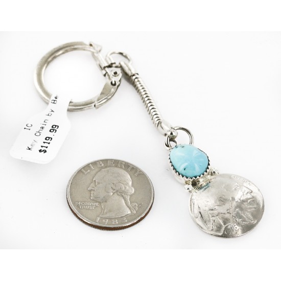 Vintage Style OLD Buffalo Coin Certified Authentic Navajo .925 Sterling Silver Natural Turquoise Native American Keychain 10336-3 All Products 10336-3 10336-3 (by LomaSiiva) Vintage Style OLD Buffalo Coin Certified Authentic Navajo .925 Sterling Silver Natural Turquoise Native American Keychain 10336-3 All Products 10336-3 10336-3 (by LomaSiiva)