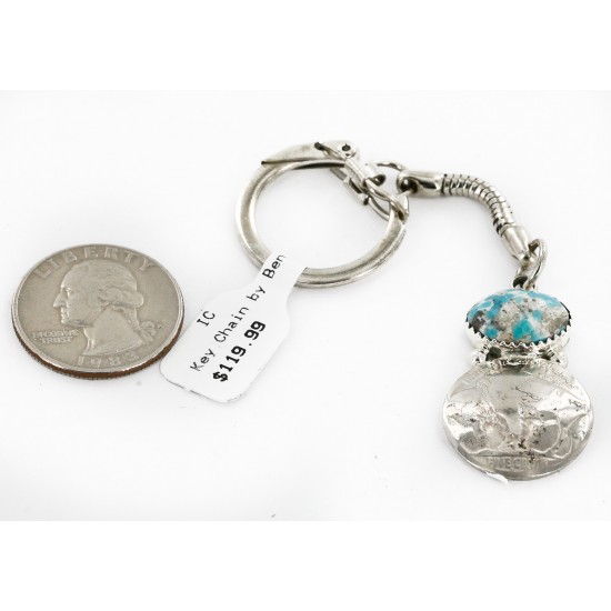 Vintage Style OLD Buffalo Coin Certified Authentic Navajo .925 Sterling Silver Natural Turquoise Native American Keychain 10336-4 All Products 10336-4 10336-4 (by LomaSiiva) Vintage Style OLD Buffalo Coin Certified Authentic Navajo .925 Sterling Silver Natural Turquoise Native American Keychain 10336-4 All Products 10336-4 10336-4 (by LomaSiiva)