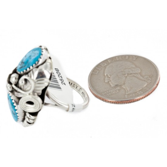 Handmade Certified Authentic Navajo .925 Sterling Silver Natural Turquoise Native American Ring Size 7 26208-3 All Products NB160121214742-3 26208-3 (by LomaSiiva) Handmade Certified Authentic Navajo .925 Sterling Silver Natural Turquoise Native American Ring Size 7 26208-3 All Products NB160121214742-3 26208-3 (by LomaSiiva)