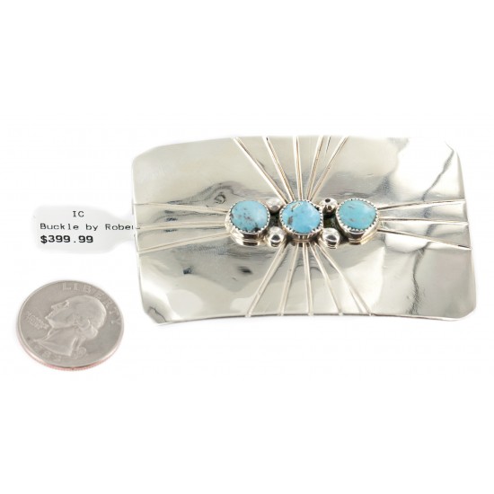 Handmade Certified Authentic Navajo Nickel Natural Turquoise Native American Buckle 1210 All Products NB160114212150 1210 (by LomaSiiva) Handmade Certified Authentic Navajo Nickel Natural Turquoise Native American Buckle 1210 All Products NB160114212150 1210 (by LomaSiiva)