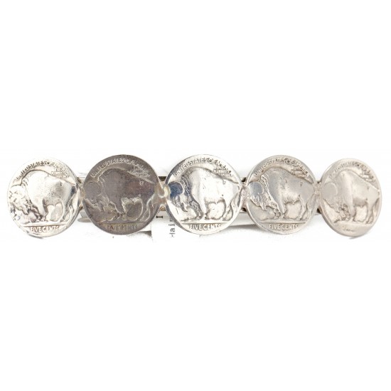 Vintage Style Buffalo Nickel Handmade Certified Authentic Navajo Nickel Native American Hair Barrettes 10322-00 All Products NB151120043916 10322-00 (by LomaSiiva) Vintage Style Buffalo Nickel Handmade Certified Authentic Navajo Nickel Native American Hair Barrettes 10322-00 All Products NB151120043916 10322-00 (by LomaSiiva)