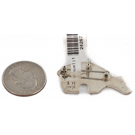 Certified Authentic Bear Navajo .925 Sterling Silver Native American Pin and Pendant 24267 Pins NB151122030203 24267 (by LomaSiiva) Certified Authentic Bear Navajo .925 Sterling Silver Native American Pin and Pendant 24267 Pins NB151122030203 24267 (by LomaSiiva)