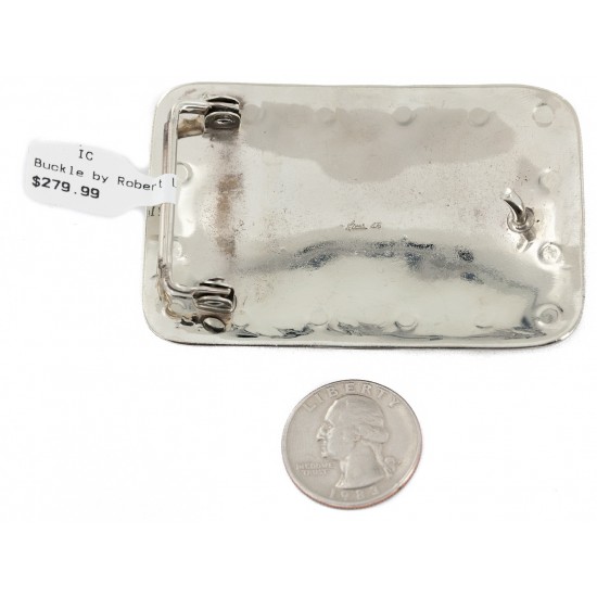 Certified Authentic Handmade Navajo Nickel White Howlite Native American Buckle 1208-1 All Products NB151215040234 1208-1 (by LomaSiiva) Certified Authentic Handmade Navajo Nickel White Howlite Native American Buckle 1208-1 All Products NB151215040234 1208-1 (by LomaSiiva)