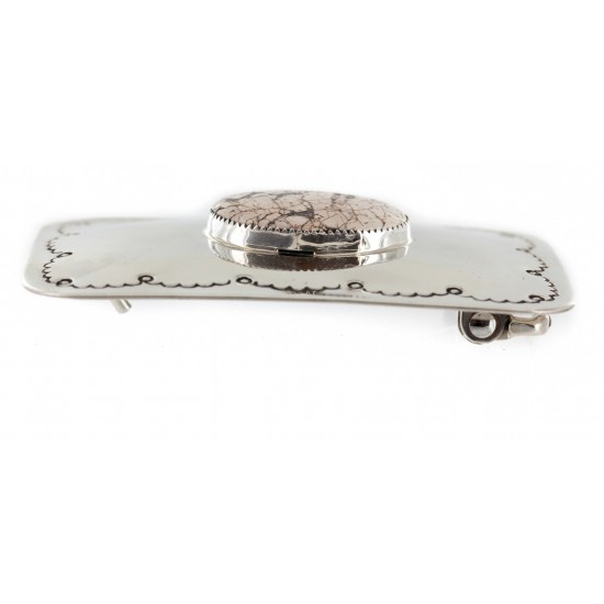 Certified Authentic Handmade Navajo Nickel White Howlite Native American Buckle 1208-1 All Products NB151215040234 1208-1 (by LomaSiiva) Certified Authentic Handmade Navajo Nickel White Howlite Native American Buckle 1208-1 All Products NB151215040234 1208-1 (by LomaSiiva)