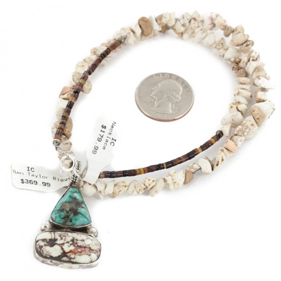 .925 Sterling Silver Certified Authentic Navajo Natural White Buffalo Native American Necklace 34032-6-15222 All Products NB160109023616 34032-6-15222 (by LomaSiiva) .925 Sterling Silver Certified Authentic Navajo Natural White Buffalo Native American Necklace 34032-6-15222 All Products NB160109023616 34032-6-15222 (by LomaSiiva)