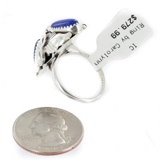 Handmade Certified Authentic Navajo .925 Sterling Silver Natural Lapis Lazuli Native American Ring Size 7 26206-3 All Products NB151223223741-3 26206-3 (by LomaSiiva) Handmade Certified Authentic Navajo .925 Sterling Silver Natural Lapis Lazuli Native American Ring Size 7 26206-3 All Products NB151223223741-3 26206-3 (by LomaSiiva)