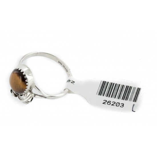 Handmade Certified Authentic Navajo .925 Sterling Silver Natural Tigers Eye Native American Ring Size 8 26203-13 All Products NB151223231557-13 26203-13 (by LomaSiiva) Handmade Certified Authentic Navajo .925 Sterling Silver Natural Tigers Eye Native American Ring Size 8 26203-13 All Products NB151223231557-13 26203-13 (by LomaSiiva)