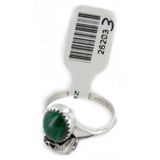 Handmade Certified Authentic Navajo .925 Sterling Silver Natural Malachite Native American Ring Size 7 26203-32 All Products NB151224000809-32 26203-32 (by LomaSiiva) Handmade Certified Authentic Navajo .925 Sterling Silver Natural Malachite Native American Ring Size 7 26203-32 All Products NB151224000809-32 26203-32 (by LomaSiiva)