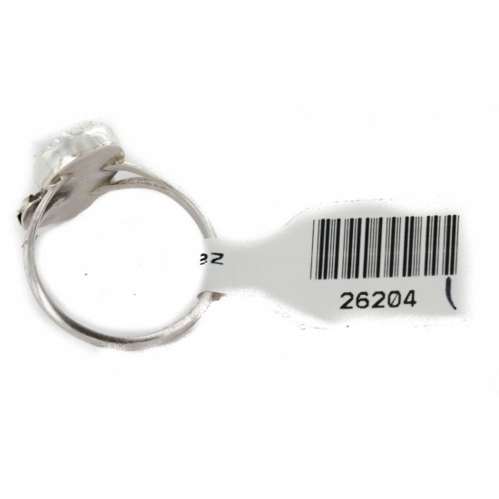 Handmade Certified Authentic Navajo .925 Sterling Silver White Howlite Turquoise Native American Ring Size 6 1/2 26204-21 All Products NB151224001549-21 26204-21 (by LomaSiiva) Handmade Certified Authentic Navajo .925 Sterling Silver White Howlite Turquoise Native American Ring Size 6 1/2 26204-21 All Products NB151224001549-21 26204-21 (by LomaSiiva)