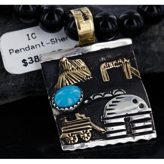 12kt Gold Filled .925 Sterling Silver Handmade Storyteller Certified Authentic Navajo Turquoise Native American Necklace 370985190043 All Products 370985190043 370985190043 (by LomaSiiva) 12kt Gold Filled .925 Sterling Silver Handmade Storyteller Certified Authentic Navajo Turquoise Native American Necklace 370985190043 All Products 370985190043 370985190043 (by LomaSiiva)