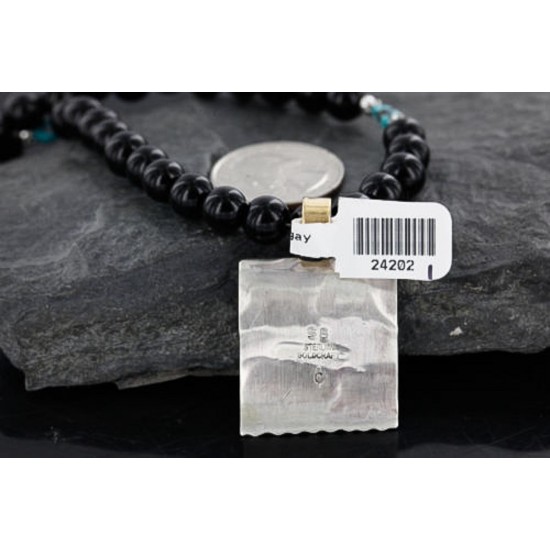 12kt Gold Filled .925 Sterling Silver Handmade Storyteller Certified Authentic Navajo Turquoise Native American Necklace 370985190043 All Products 370985190043 370985190043 (by LomaSiiva) 12kt Gold Filled .925 Sterling Silver Handmade Storyteller Certified Authentic Navajo Turquoise Native American Necklace 370985190043 All Products 370985190043 370985190043 (by LomaSiiva)