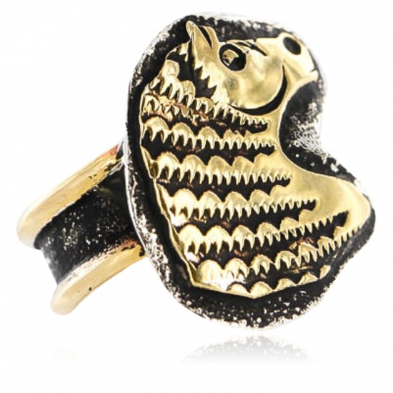 12kt Gold Filled .925 Sterling Silver Real Handmade Buffalo Certified Authentic Navajo Native American Ring 390848531705 All Products 12658-6 390848531705 (by LomaSiiva) 12kt Gold Filled .925 Sterling Silver Real Handmade Buffalo Certified Authentic Navajo Native American Ring 390848531705 All Products 12658-6 390848531705 (by LomaSiiva)