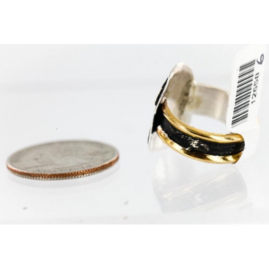 12kt Gold Filled .925 Sterling Silver Real Handmade Buffalo Certified Authentic Navajo Native American Ring 390848531705 All Products 12658-6 390848531705 (by LomaSiiva) 12kt Gold Filled .925 Sterling Silver Real Handmade Buffalo Certified Authentic Navajo Native American Ring 390848531705 All Products 12658-6 390848531705 (by LomaSiiva)