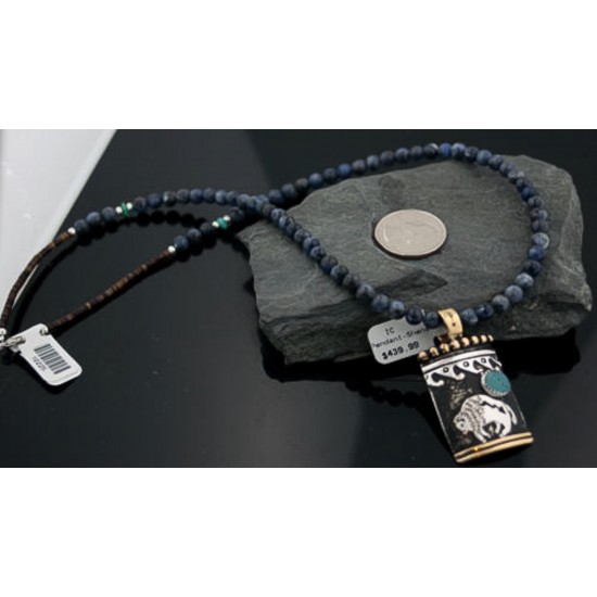 12kt Gold Filled and .925 Sterling Silver Handmade Buffalo Certified Authentic Navajo Turquoise Native American Necklace 370877325260 Clearance 370877325260 370877325260 (by LomaSiiva) 12kt Gold Filled and .925 Sterling Silver Handmade Buffalo Certified Authentic Navajo Turquoise Native American Necklace 370877325260 Clearance 370877325260 370877325260 (by LomaSiiva)