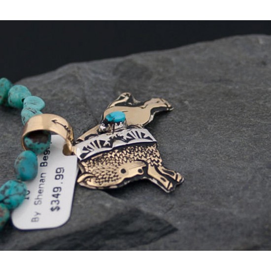 12kt Gold Filled and .925 Sterling Silver Handmade Buffalo Certified Authentic Navajo Turquoise Native American Necklace 390648410475 All Products 390648410475 390648410475 (by LomaSiiva) 12kt Gold Filled and .925 Sterling Silver Handmade Buffalo Certified Authentic Navajo Turquoise Native American Necklace 390648410475 All Products 390648410475 390648410475 (by LomaSiiva)