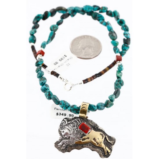 12kt Gold Filled and .925 Sterling Silver Handmade Buffalo Certified Authentic Navajo Turquoise Native American Necklace 390781114665 All Products 390781114665 390781114665 (by LomaSiiva) 12kt Gold Filled and .925 Sterling Silver Handmade Buffalo Certified Authentic Navajo Turquoise Native American Necklace 390781114665 All Products 390781114665 390781114665 (by LomaSiiva)