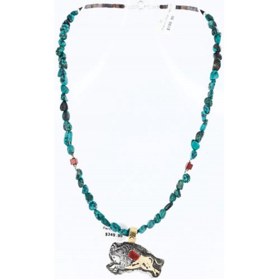 12kt Gold Filled and .925 Sterling Silver Handmade Buffalo Certified Authentic Navajo Turquoise Native American Necklace 390781114665 All Products 390781114665 390781114665 (by LomaSiiva) 12kt Gold Filled and .925 Sterling Silver Handmade Buffalo Certified Authentic Navajo Turquoise Native American Necklace 390781114665 All Products 390781114665 390781114665 (by LomaSiiva)