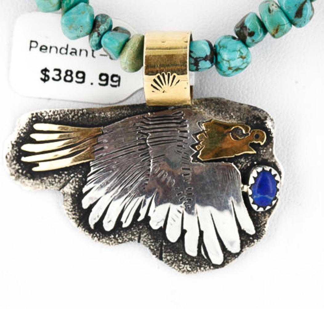 12kt Gold Filled and .925 Sterling Silver Handmade Eagle Certified Authentic Navajo Denim Lapis Native American Necklace 371051376146 All Products 371051376146 371051376146 (by LomaSiiva) 12kt Gold Filled and .925 Sterling Silver Handmade Eagle Certified Authentic Navajo Denim Lapis Native American Necklace 371051376146 All Products 371051376146 371051376146 (by LomaSiiva)